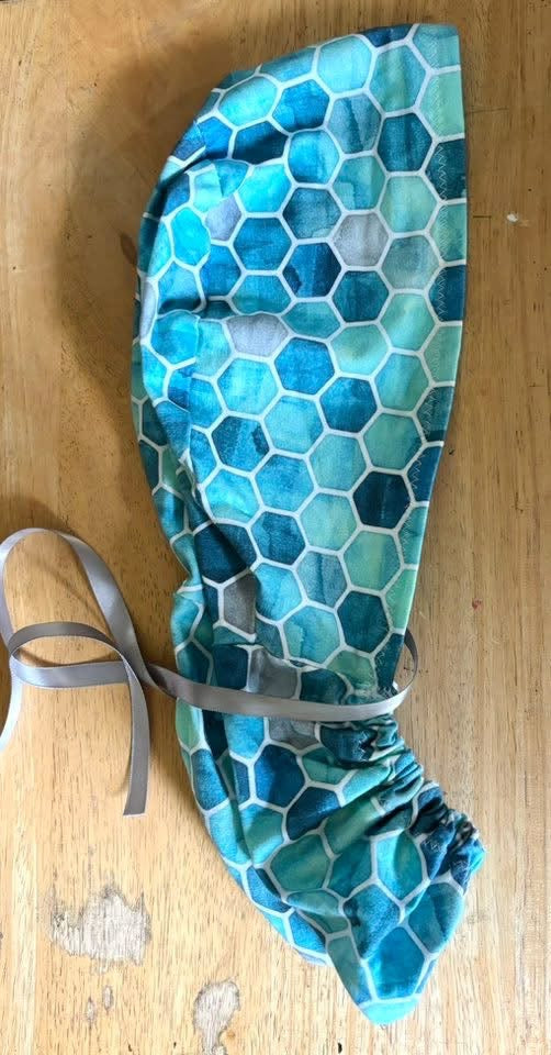 Geometric Scrub Cap