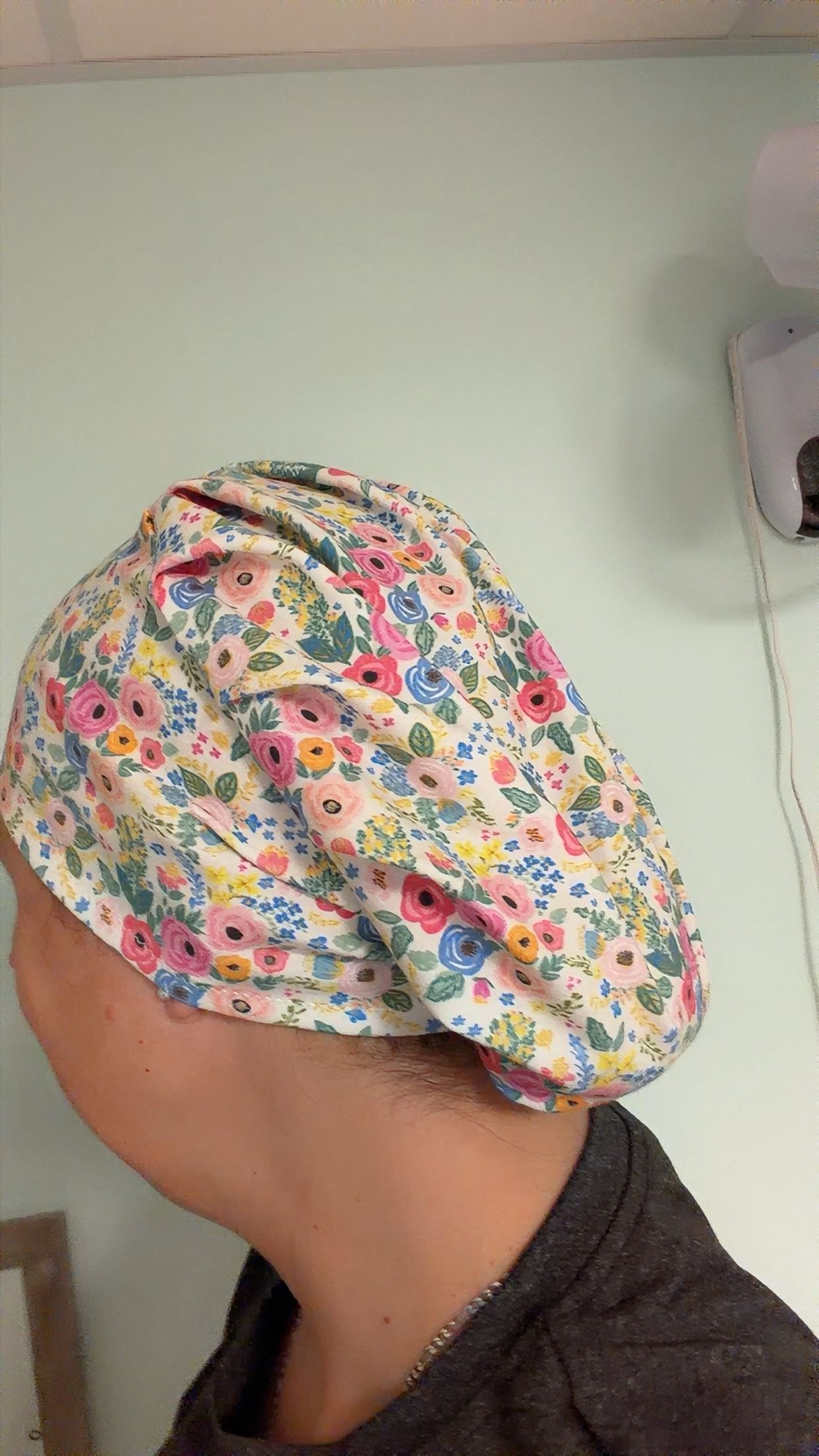 Spring Flowers Scrub Cap