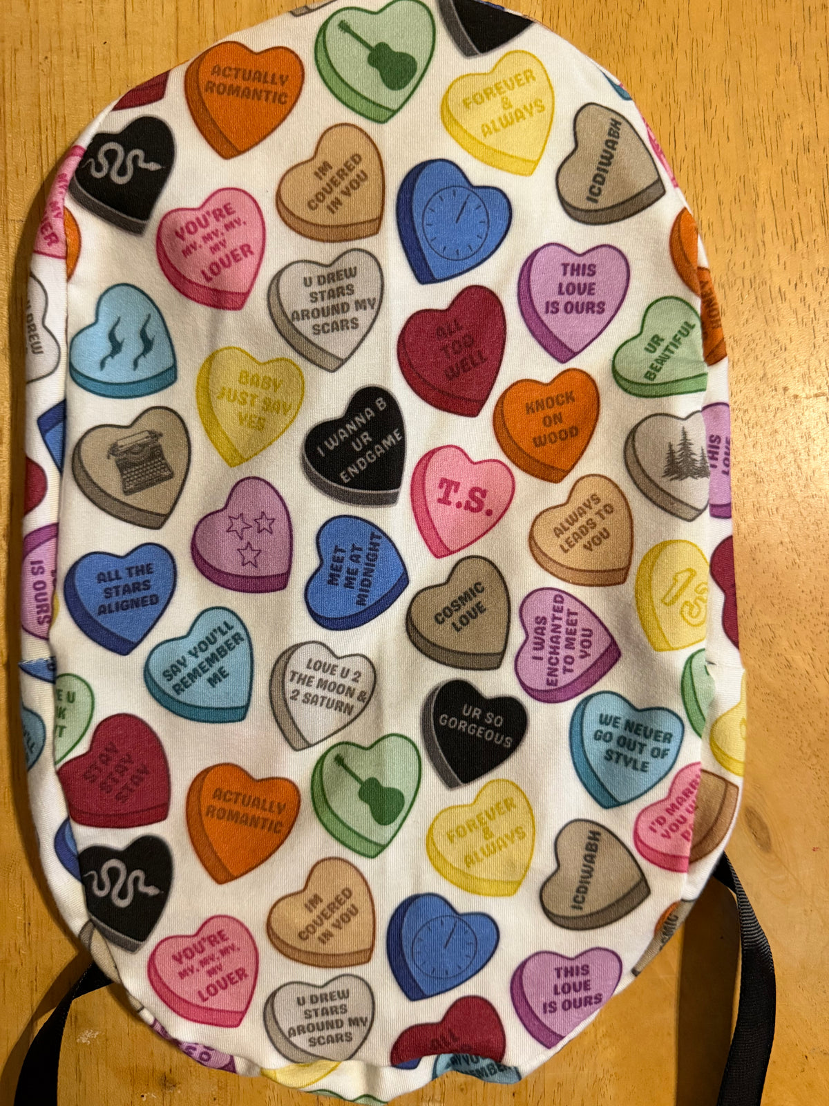 Taylor Swift Lyric Hearts Scrub Cap
