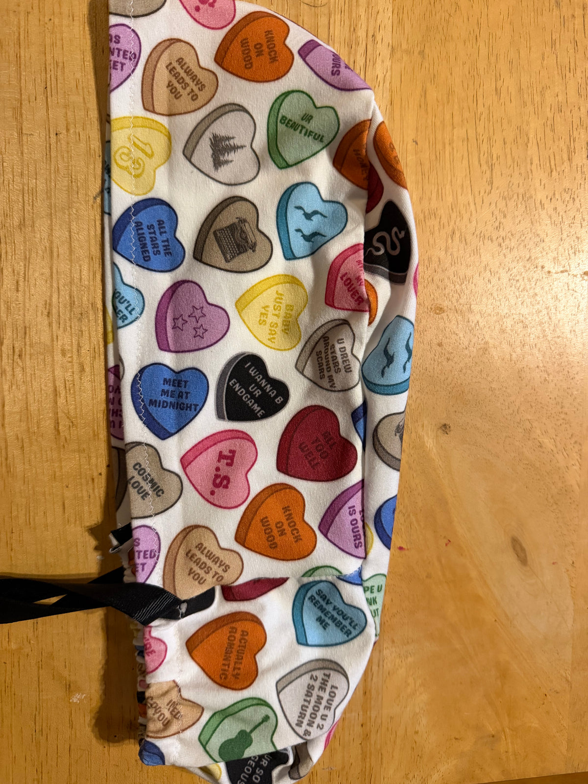 Taylor Swift Lyric Hearts Scrub Cap