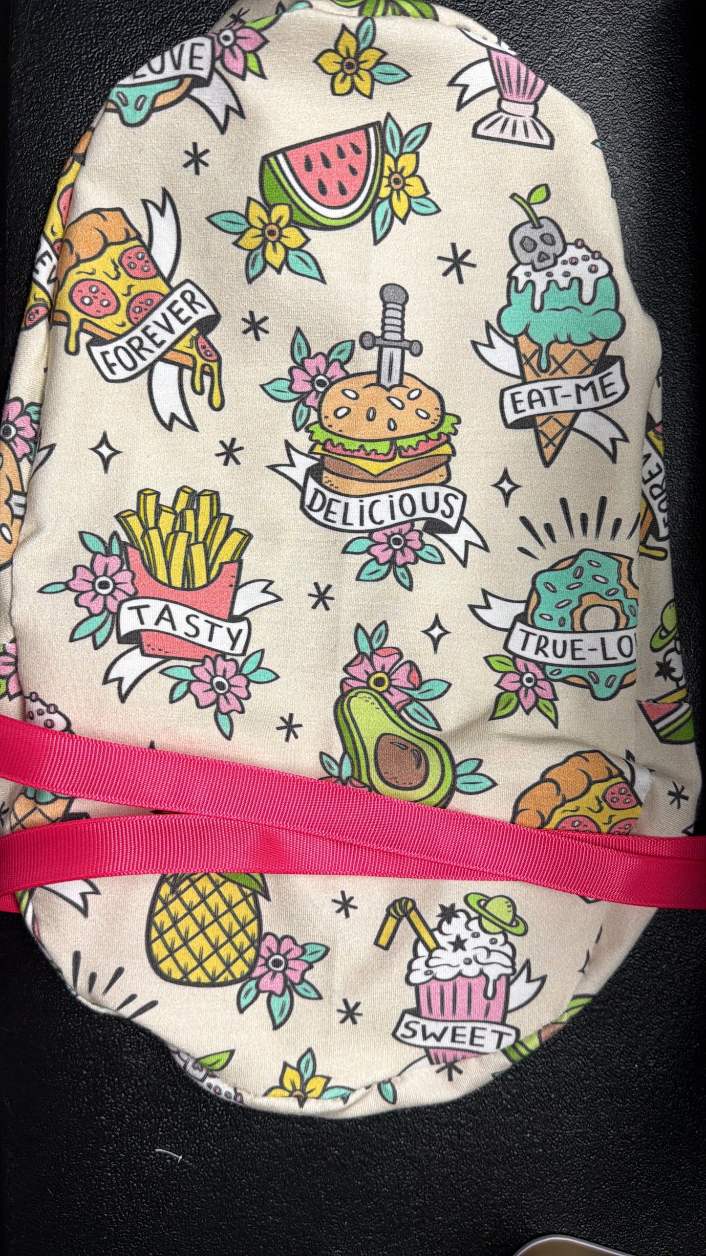 Tattooed Food Scrub Cap