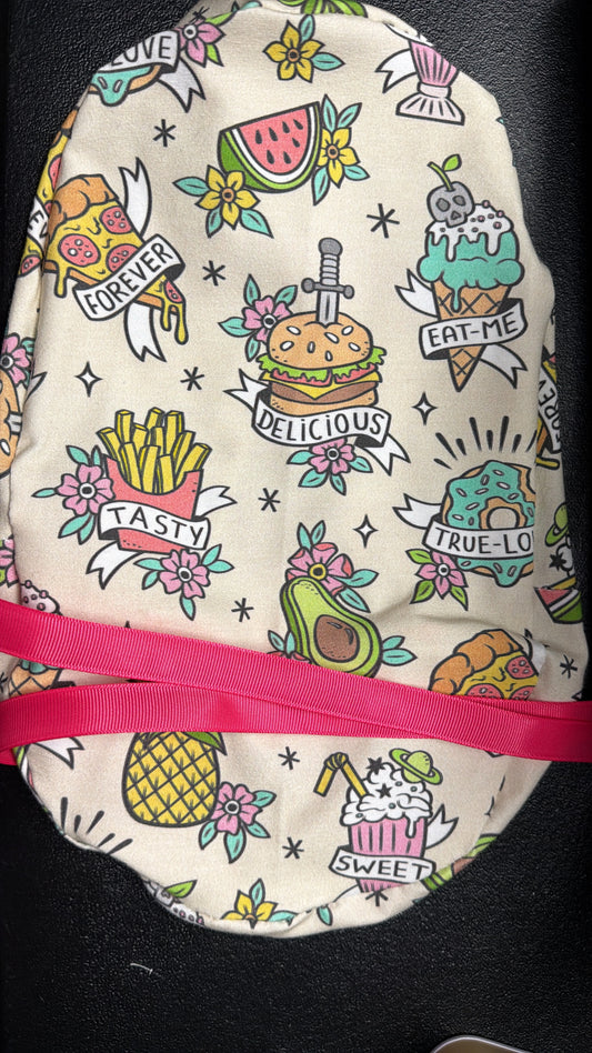 Tattooed Food Scrub Cap